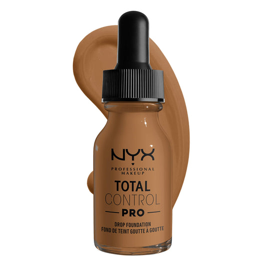NYX PROFESSIONAL MAKEUP Total Control Pro Drop Foundation, Skin-True Buildable Coverage - Nutmeg Beauty & Personal Care NYX PROFESSIONAL MAKEUP
