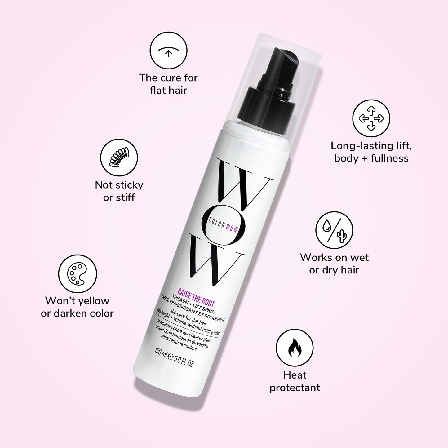 COLOR WOW Raise the Root Thicken and Lift Spray, Root Lift and Volume Spray for Fine Flat Hair Beauty and Personal Care COLOR WOW