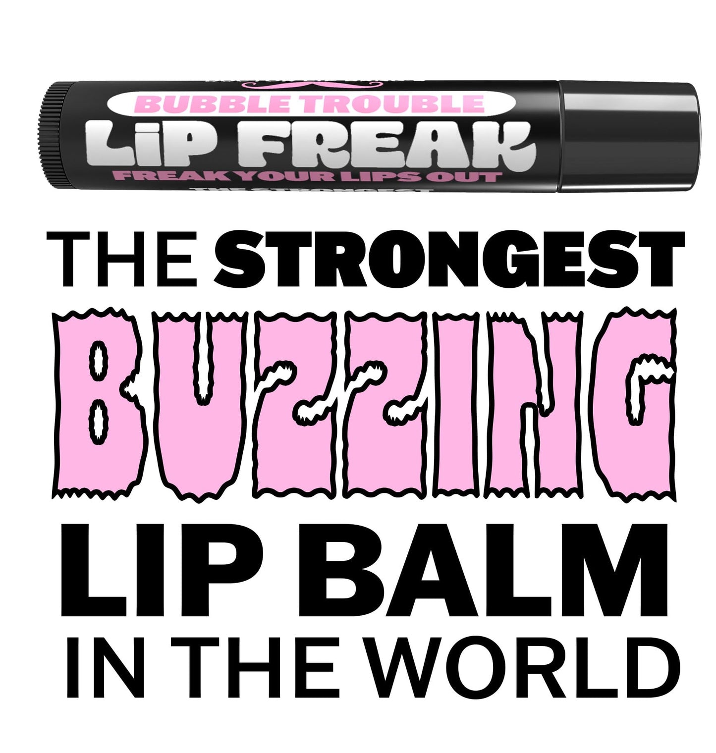 Doctor Lip Bang's BUZZING Lip Balm - Lip Freak - 100% All Natural - Cruelty Free - Bubble Trouble Beauty and Personal Care Doctor Lip Bang's