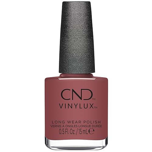 CND Vinylux Longwear Red Nail Polish, Gel-like Shine & Chip Resistant Color, Rose-Mance, 0.5 fl. oz Beauty & Personal Care CND