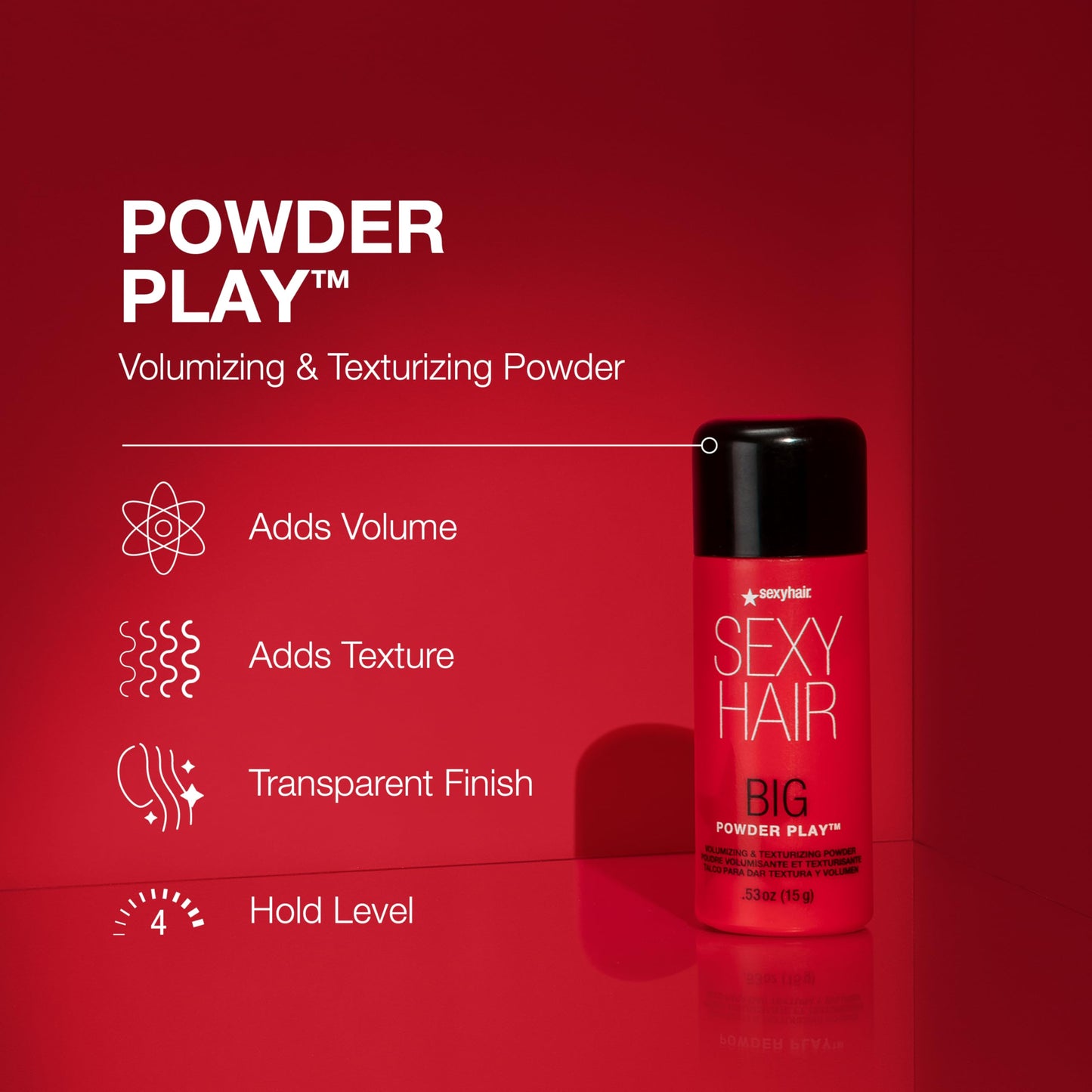 SexyHair Big Powder Play Volumizing & Texturizing Powder, 0.53 Oz | Colorless on Hair | Fragrance Free | Instant Lift Beauty and Personal Care SexyHair