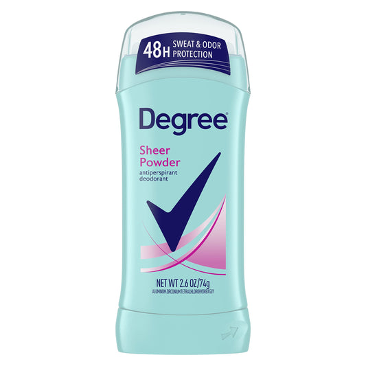 Degree Original Antiperspirant Deodorant 48-Hour Sweat & Odor Protection Sheer Powder Antiperspirant for Women 2.6 oz Beauty and Personal Care Degree