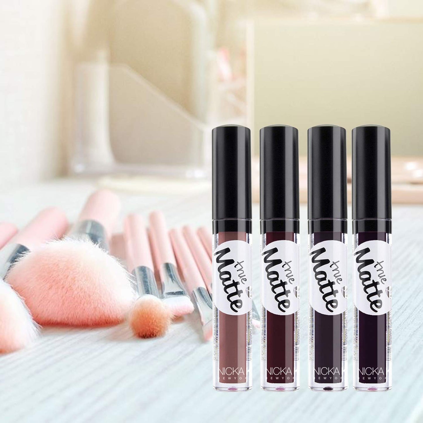 Nicka K True Matte Lip Color - NTM12 Aubergine Beauty & Personal Care NICKA K NEW YORK