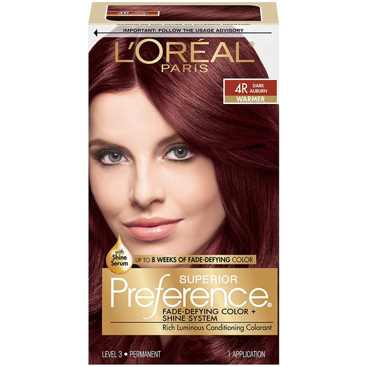 L’Oreal ParisSuperior Preference - 4R Dark Auburn (Pack of 3) Beauty & Personal Care L'Oreal Paris