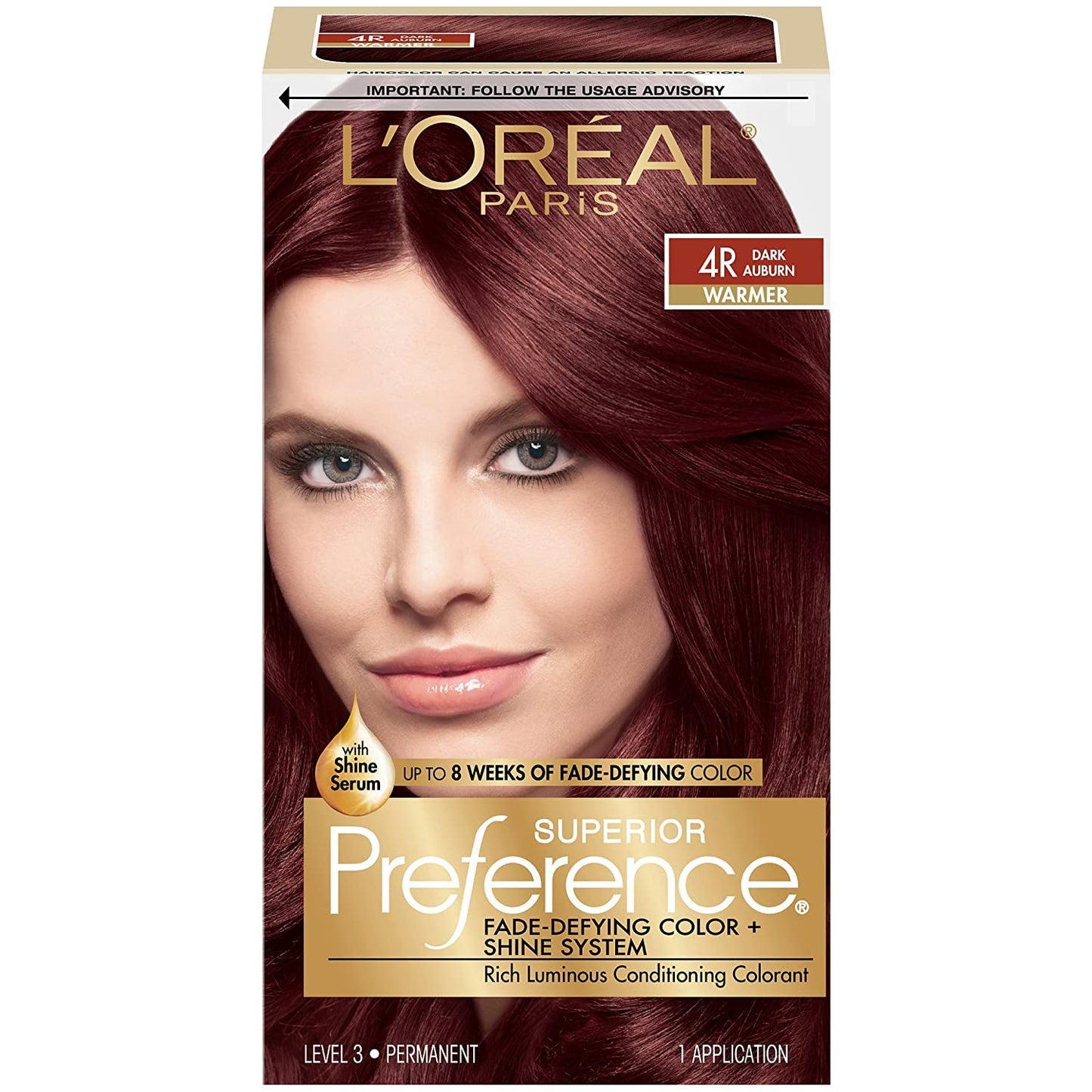 L’Oreal ParisSuperior Preference - 4R Dark Auburn (Warmer) 1 Each (Pack of 12) Beauty & Personal Care L'Oreal Paris