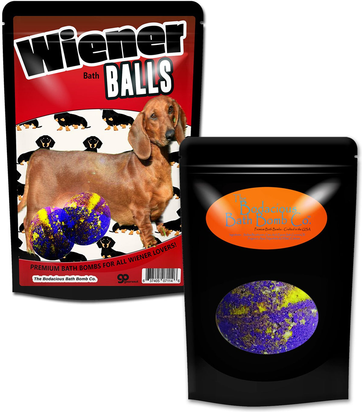 Wiener Balls Bath Bombs Funny Dachshund Gags for Dog Lovers XL Wiener Bombs Huge Bath Fizzers Weird Wiener Dog Bath Gags Jokes Weenie Dog Gags Funny… Beauty & Personal Care The Bodacious Bath Co.
