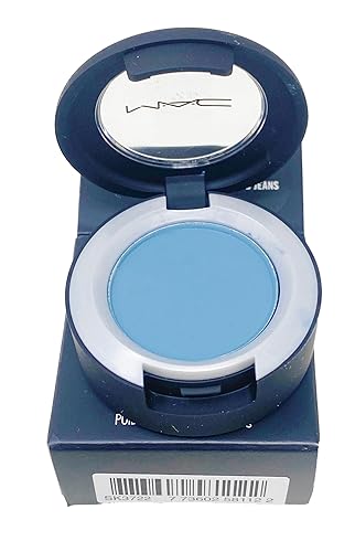 MAC Cosmetics Powder Kiss Soft Matte Eye Shadow - Good Jeans (Muted slate blue grey) .05 Oz / 1.5 g Beauty & Personal Care MAC