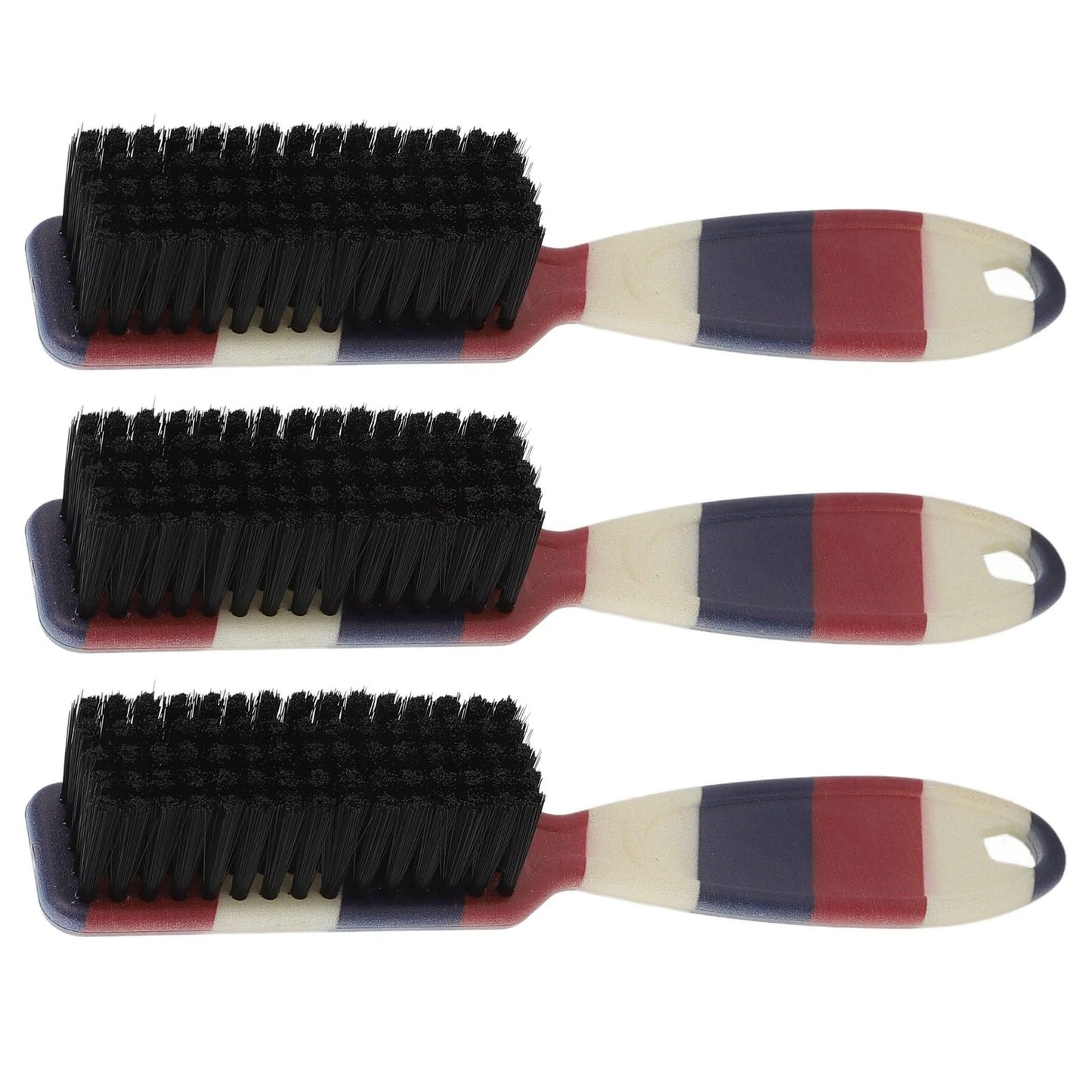 Soft Ergonomic Beard Fade Brush with Reinforced Nylon for Barber and Home Use - 3pcs Set for Comfortable Beard Styling and Cleaning Beauty and Personal Care Saluaqui