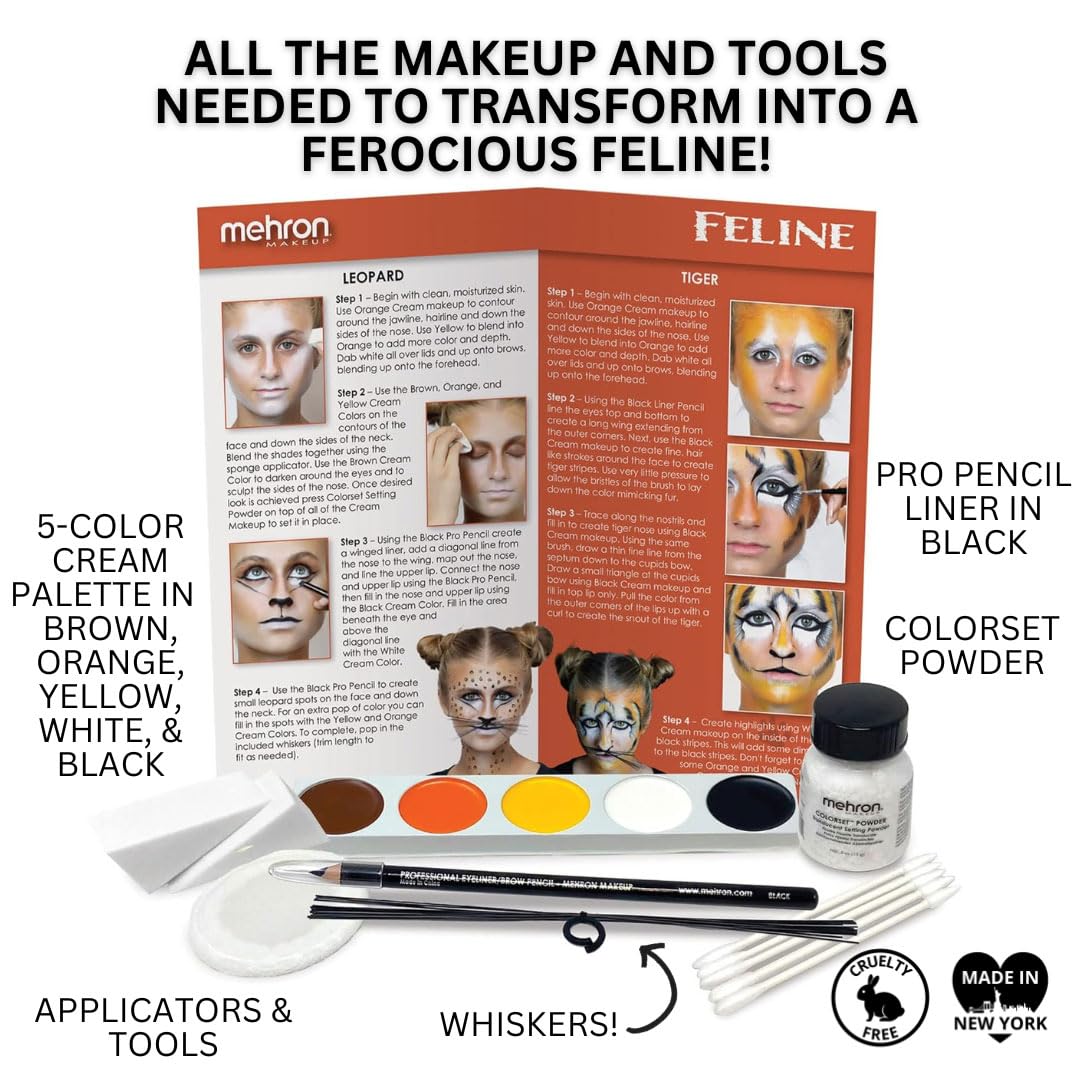 Mehron Makeup Professional Character Kit - FELINE & CAT