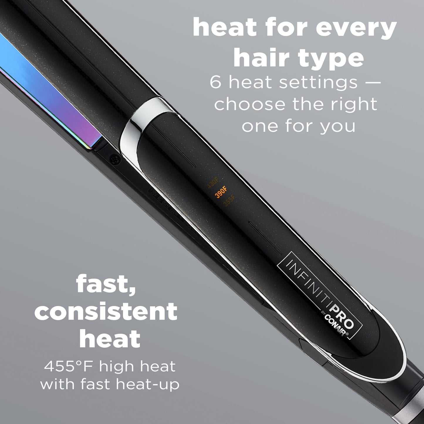 INFINITIPRO BY CONAIR Rainbow Titanium Flat Iron, 1-inch Beauty & Personal Care INFINITIPRO BY CONAIR