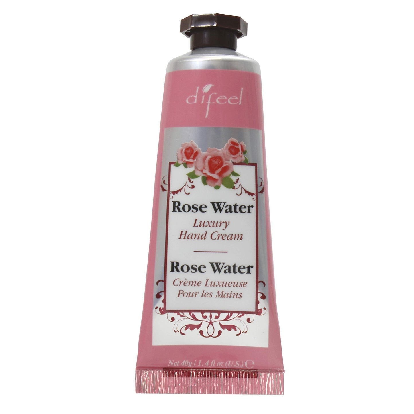 Difeel Invigorating Hand Cream- Rosewater with Pure Natural Oil and Vitamin E 1.4 ounce Beauty & Personal Care Difeel