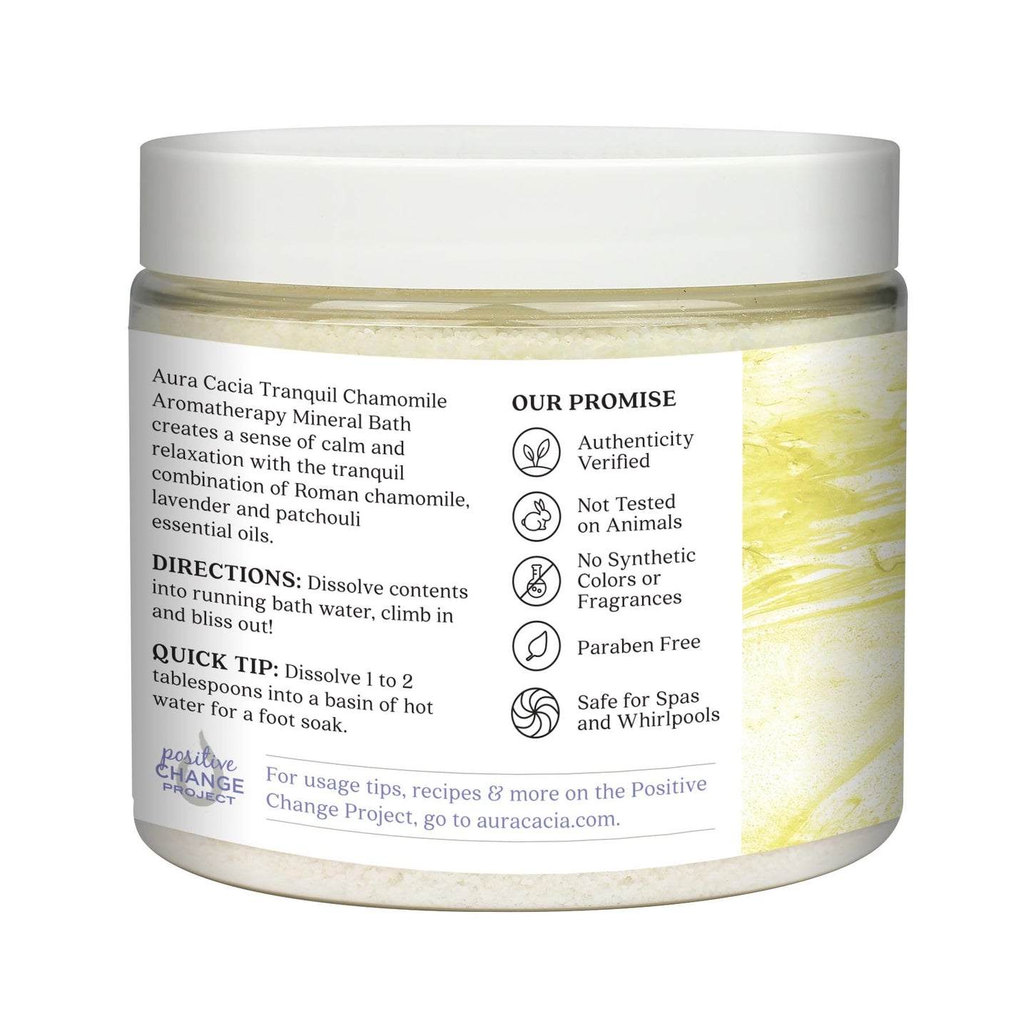 Aura Cacia Tranquil Chamomile Aromatherapy Mineral Bath - 16 oz. Jar Beauty and Personal Care Aura Cacia