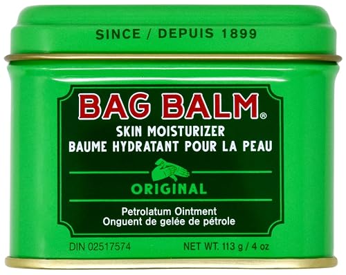 Bag Balm Vermont's Original Moisturizing for Dry Skin, Chapped Lips, Cracked Heels, Dog Paw Pads + More. 118 ml (4 oz) Tin (1) Beauty & Personal Care Bag Balm