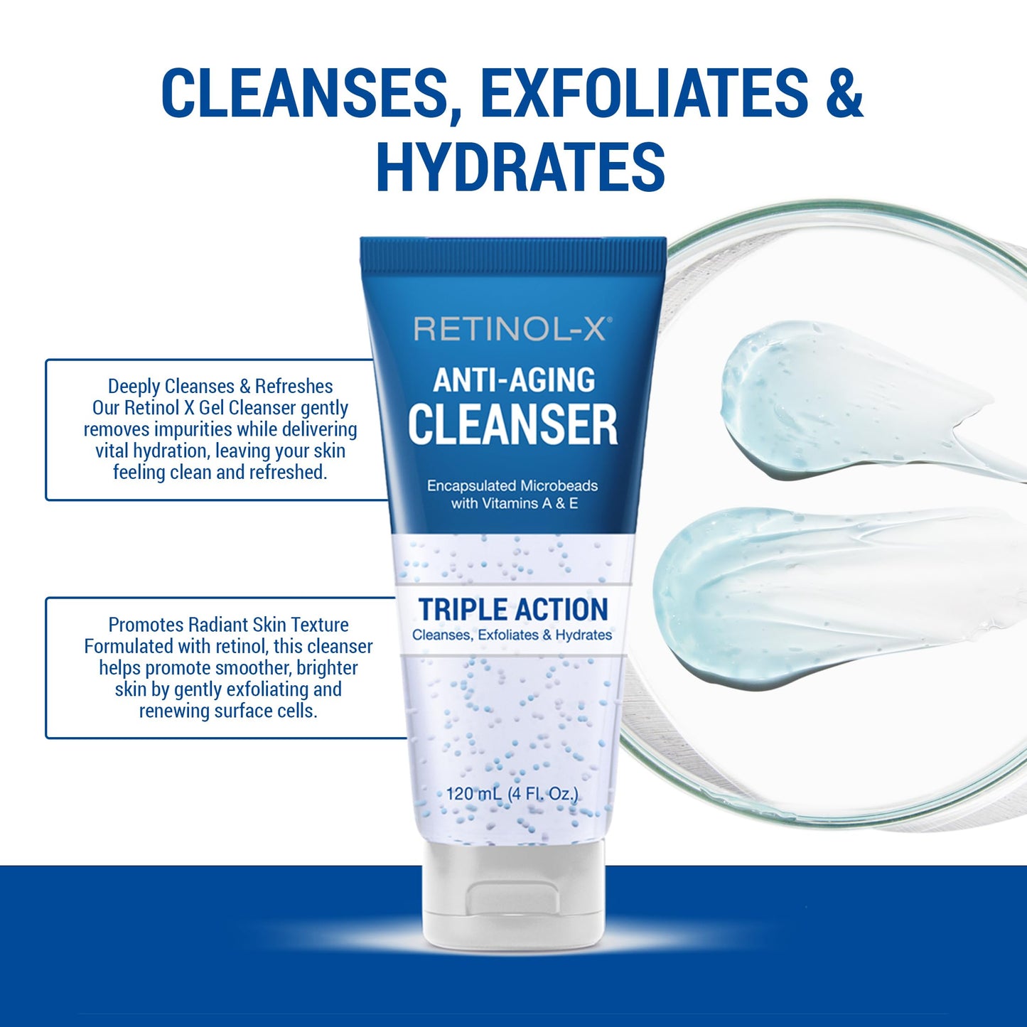 Retinol-X Anti-Aging Gel Cleanser, 4 Ounce Beauty & Personal Care RETINOL-X