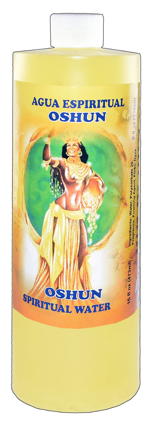1 BOTTLE OSHUN SPIRITUAL WATER- AGUA ESPIRITUAL 16OZ - MAGICK PAGAN-SANTERIA Beauty and Personal Care MISTIC