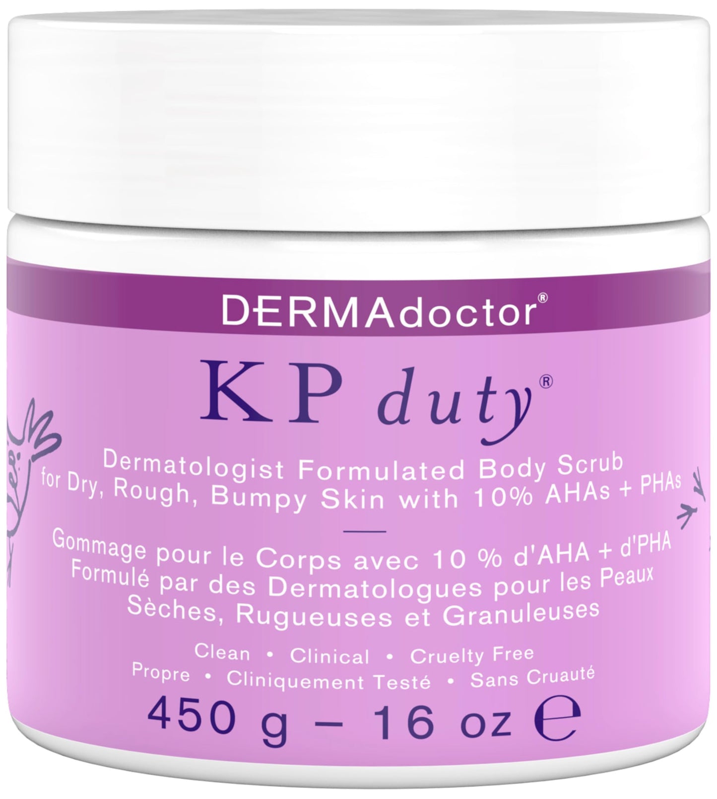 DERMAdoctor KP Bump Eraser Body Scrub with 10% AHAs + PHAs for Keratosis Pilaris, Dry, Rough, and Bumpy Skin, Dermatologist Formulated Exfoliating Beauty & Personal Care DERMAdoctor