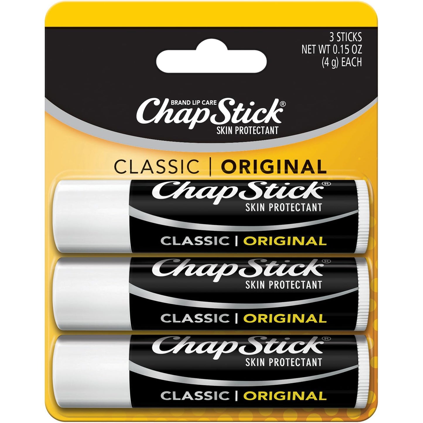 ChapStick Bulk Lip Balm, Classic Original 3-Pack - Moisturizing Lip Care, 0.15 Ea Beauty & Personal Care ChapStick