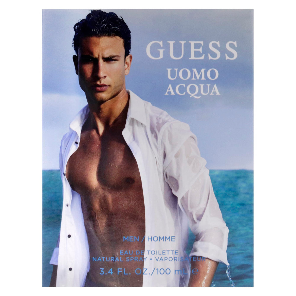 Guess Uomo Acqua Eau de Toilette Cologne Spray For Men, 3.4 Fl. Oz. Beauty & Personal Care GUESS