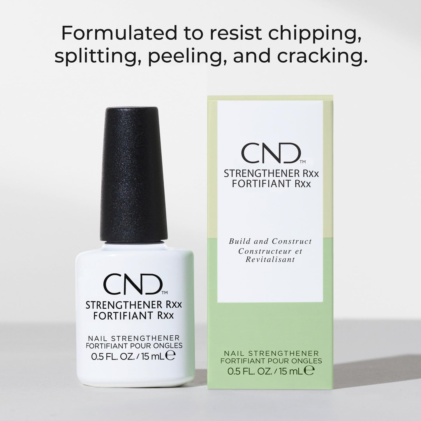 CND™ Strengthener RXx, Nail Strengthener for Tougher, Stronger Nails & Protection for Thin Nails, Stocking Stuffer for Women, 0.5 Fl Oz Beauty & Personal Care CND