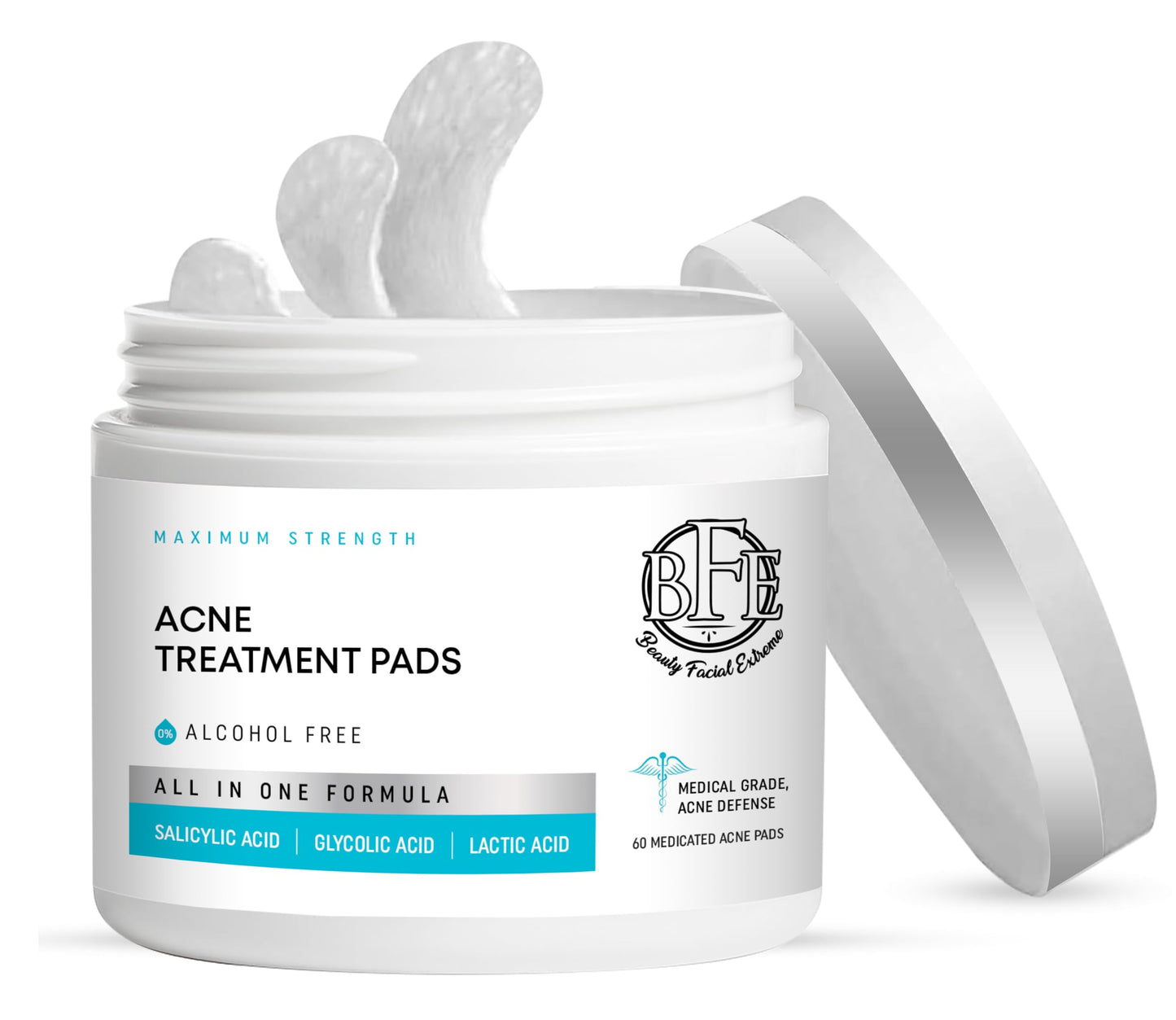 Acne Treatment Pads- Eliminates Cystic Breakouts, Oily Skin & Clogged Pores. Clear Pimple, Whitehead, Blackhead, Dark Spots & Improve Skin Texture. Beauty & Personal Care Beauty Facial Extreme