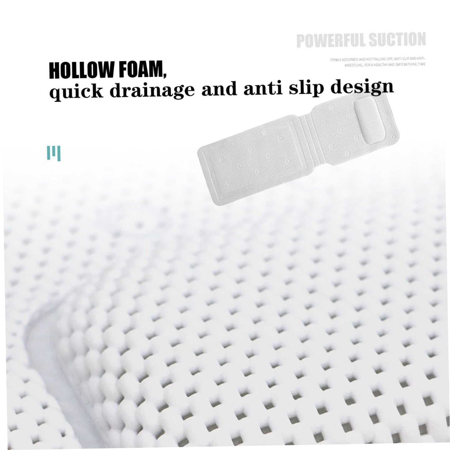 Pesoncarl Bathtub Pillows, Full Body Bath Pillow 50x14 Soft Long Bath Pillow Non-Slip Bath Pillows for Tub Cozy PVC Full Body Pillow with Suction Cups Beauty and Personal Care Pesoncarl