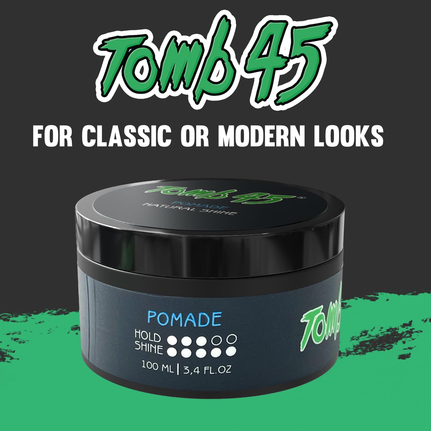 Tomb 45 Hair Styling Pomade - Strong Hold and High Shine for a Sleek Look - Long Lasting Control for All Hair Types - Easy to Apply Beauty & Personal Care Tomb 45