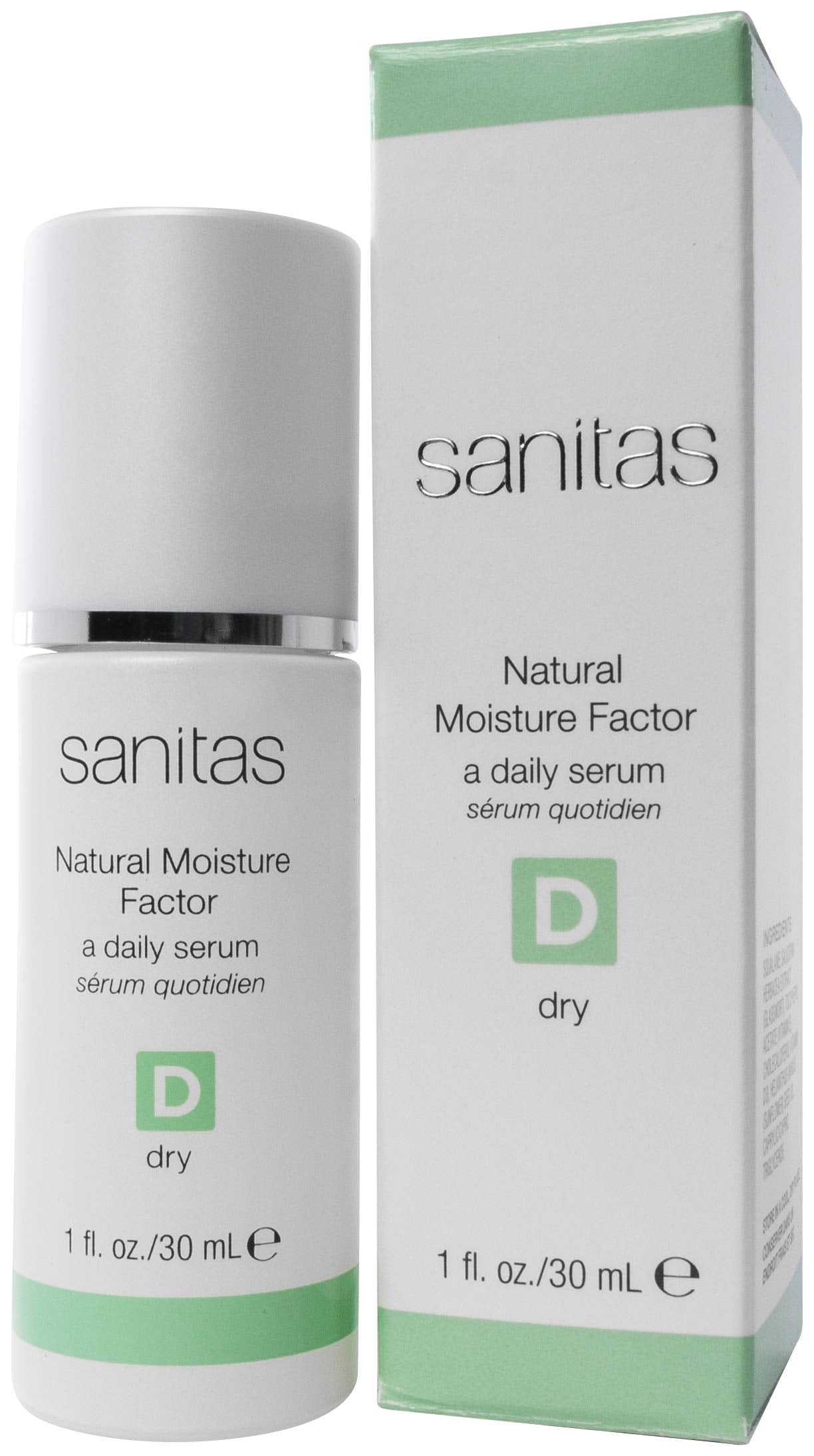 Sanitas Skincare Natural Moisture Factor, Moisture Rich Concentrate, CoQ10, Vitamin F, Vitamin E, Serum for Dry Skin, 1 Ounce Beauty & Personal Care Sanitas