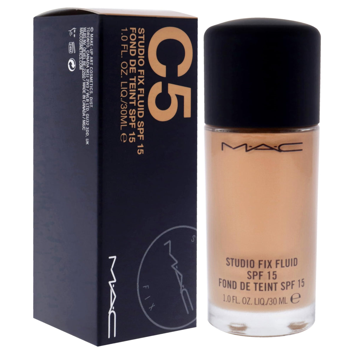 Studio Fix Fluid SPF 15 - C5 by MAC for Women - 1 oz Foundation Beauty & Personal Care MAC