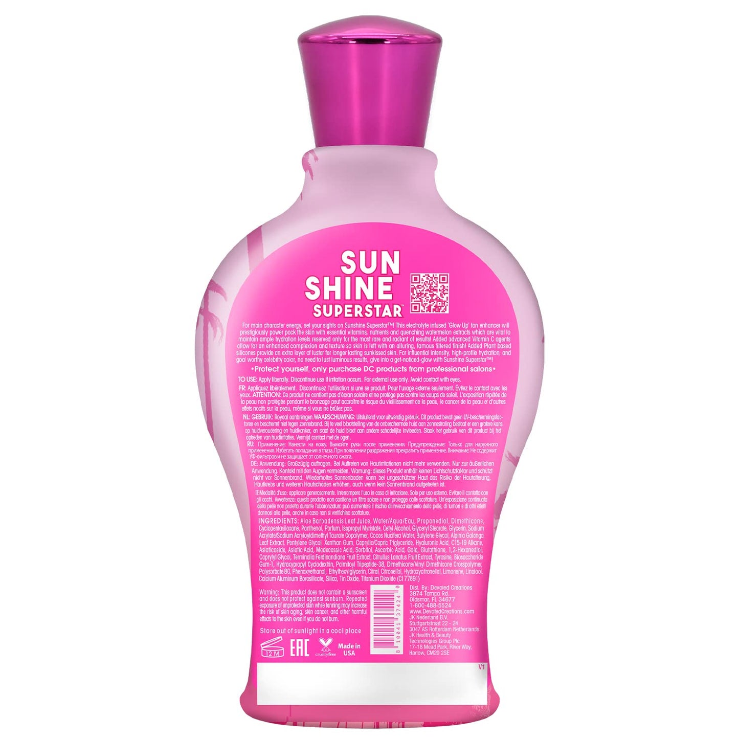 Devoted Creations Sunshine Superstar Dark Tan Enhancer (360ml) Beauty & Personal Care Devoted Creations