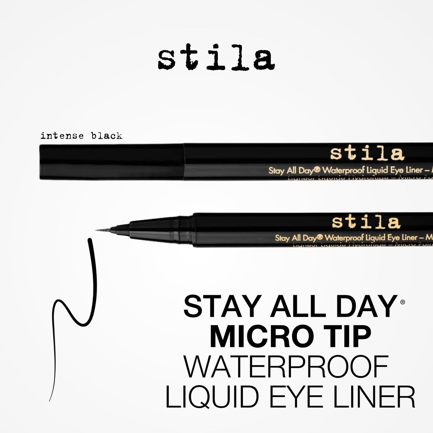 Stila Stay All Day Waterproof Liquid Eye Liner Micro Tip - Intense Black - 0.016 Oz Eyeliner Beauty & Personal Care stila