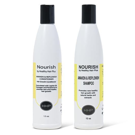 Nourish - Awaken And Replenish Combo - Hair Growth Shampoo & Conditioner for Thinning Hair Treatment Beauty & Personal Care Nourish by Healthy Hair Plus