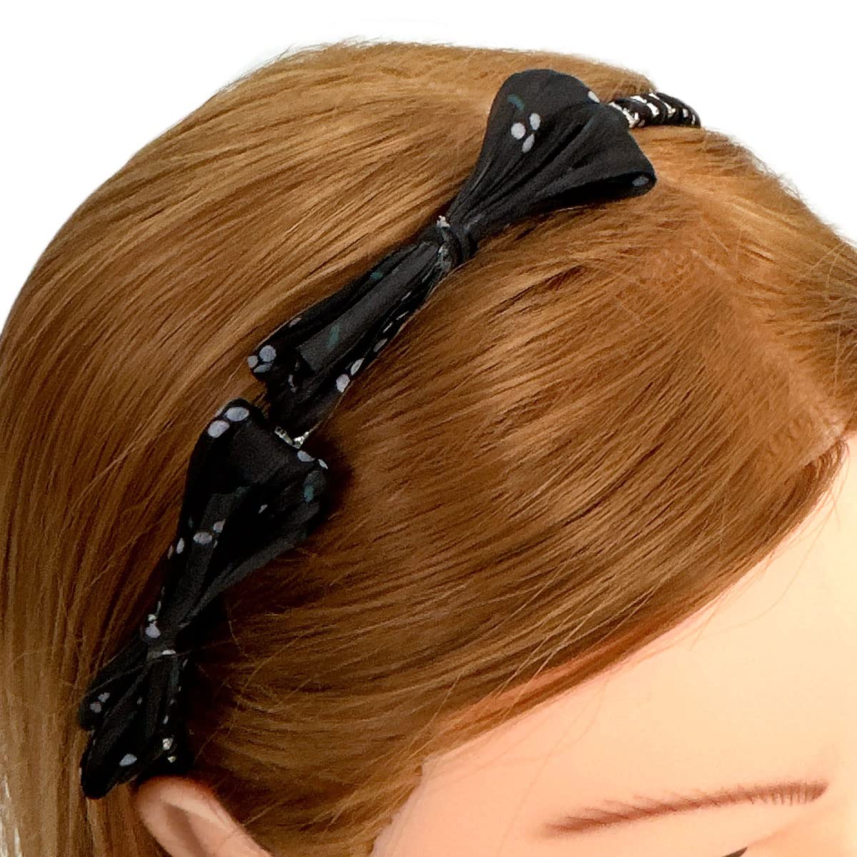 allydrew Bow Headbands with Long Ribbon Head Wraps (Set of 2)