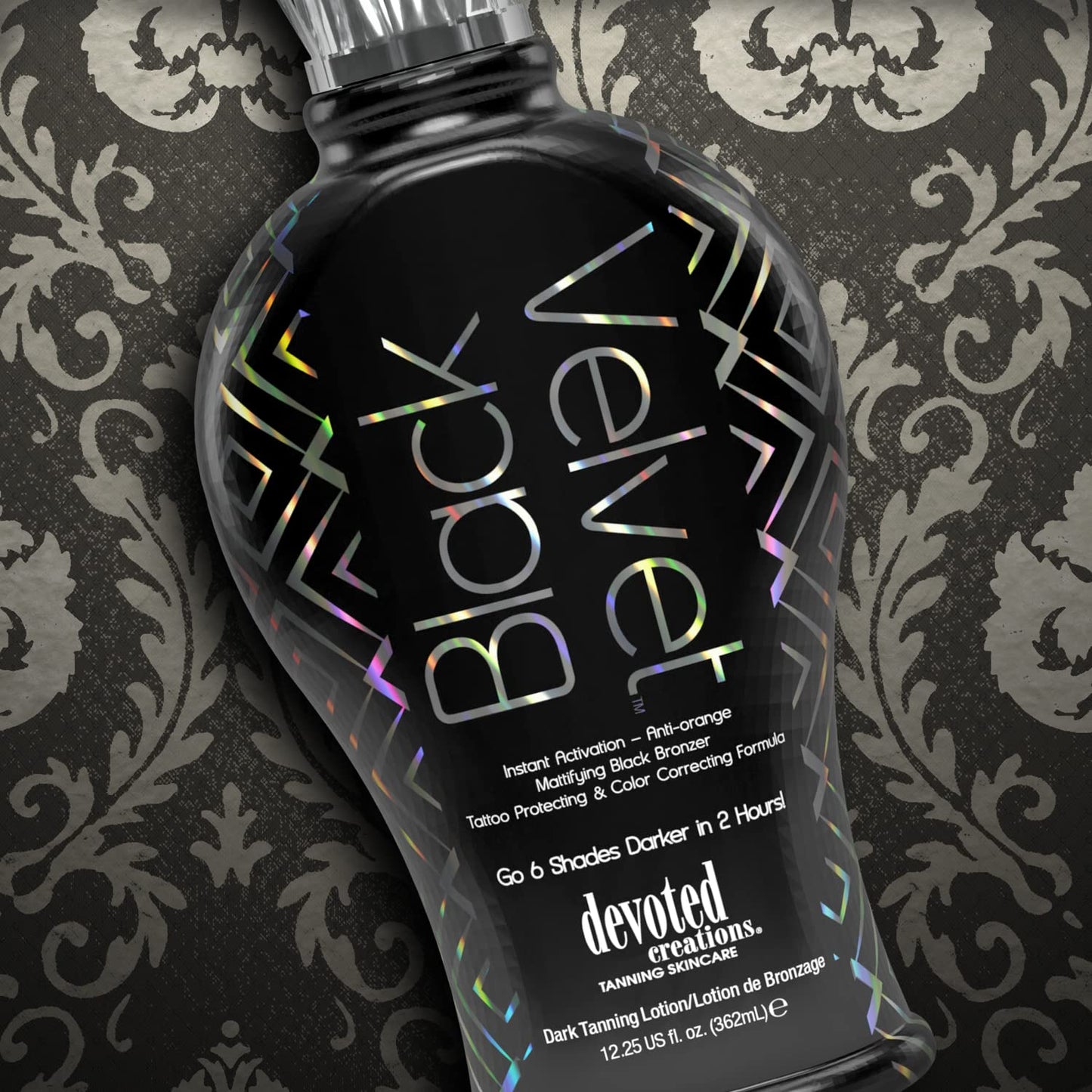 Devoted Creations Black Velvet Anti-Orange Mattifying Black Bronzer Tanning Lotion 12.25 oz Beauty & Personal Care Devoted Creations