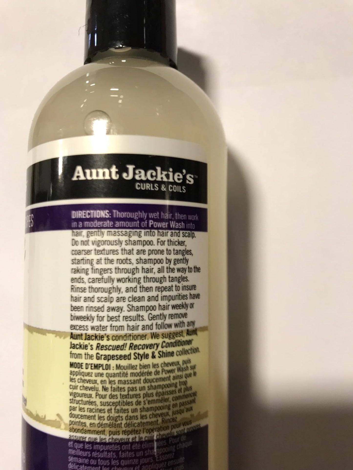 Aunt Jackie's Grapeseed Style Hair Care - Clarifying Shampoo 12oz & Recovery Conditioner 15oz Beauty & Personal Care Aunt Jackie's Grapeseed