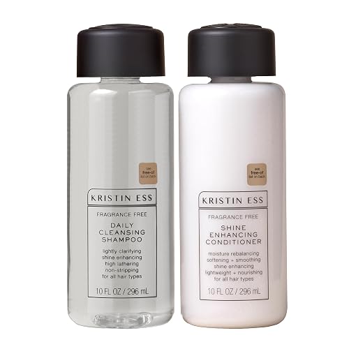 Kristin Ess Hair Fragrance Free Shampoo and Conditioner Set | Sulfate Free and Color Safe Shampoo and Conditioner | Hydrating + Moisturizing | Vegan | Beauty & Personal Care Kristin Ess