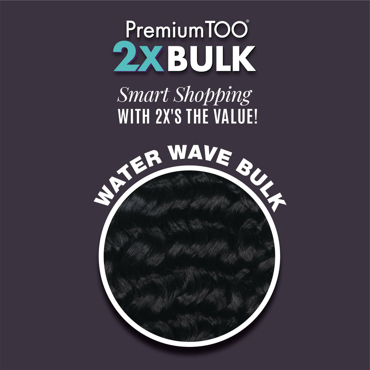 Sensationnel PremiumToo Bulk Weaving-2X Water Wave,1pk 22in, 4 MEDBROWN