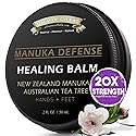 BALM OF GILEAD Tea Tree Balm - 2 fl oz Foot Cream with Tea Tree and Manuka Oil - Intensive Moisture for Itchy Feet, Eczema, Rashes & Dry Skin - Pure Beauty & Personal Care BALM OF GILEAD