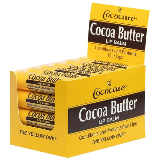Cococare Cocoa Butter Lip Balm - The Little Yellow Stick - Conditions & Protects Lips with Hydrating Formula - Light Scent of Cocoa Butter - 0.15oz Beauty & Personal Care COCOCARE