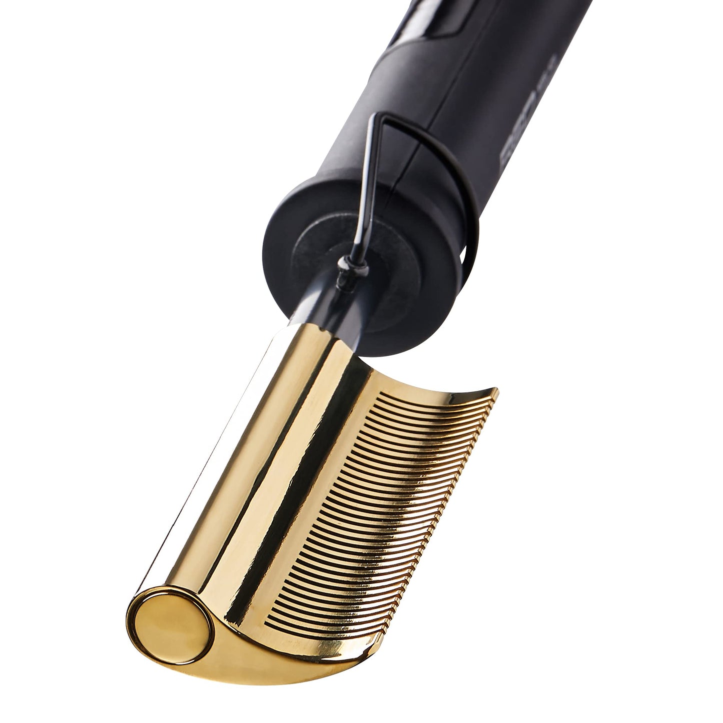 Red by Kiss Hot Comb Hair Straightener 450 Degrees, Curved Electric Heating Comb, Pressing Comb Brush for Straightening Hair and Beard, Curling Iron Beauty & Personal Care Red by Kiss