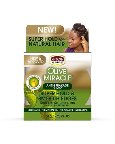 African Pride Olive Miracle Silky Smooth Edges 2.25 Ounce (66ml) (6 Pack) Beauty & Personal Care African Pride