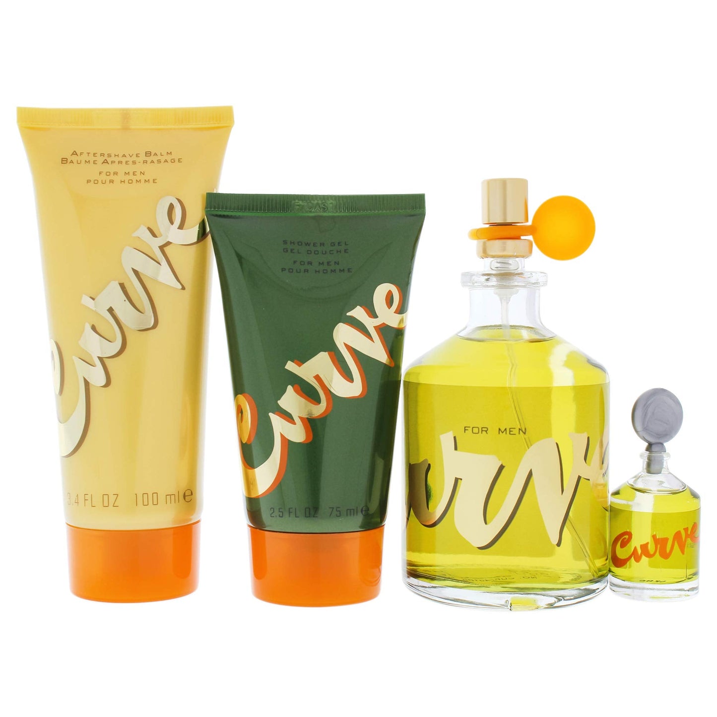 LIZ CLAIBORNE CURVE 4 PIECE GIFT SET - 4.2 OZ COLOGNE SPRAY NEW Box for Men Beauty & Personal Care Liz Claiborne