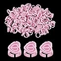 Lash Glue Rings, [200PCS] Smart Glue Cup for Lash Extension Supplies, Eyelash Heart Glues Rings for Volume Fan, Blossom Fanning Cups, Eyelash Beauty & Personal Care Beauty Junko Pro
