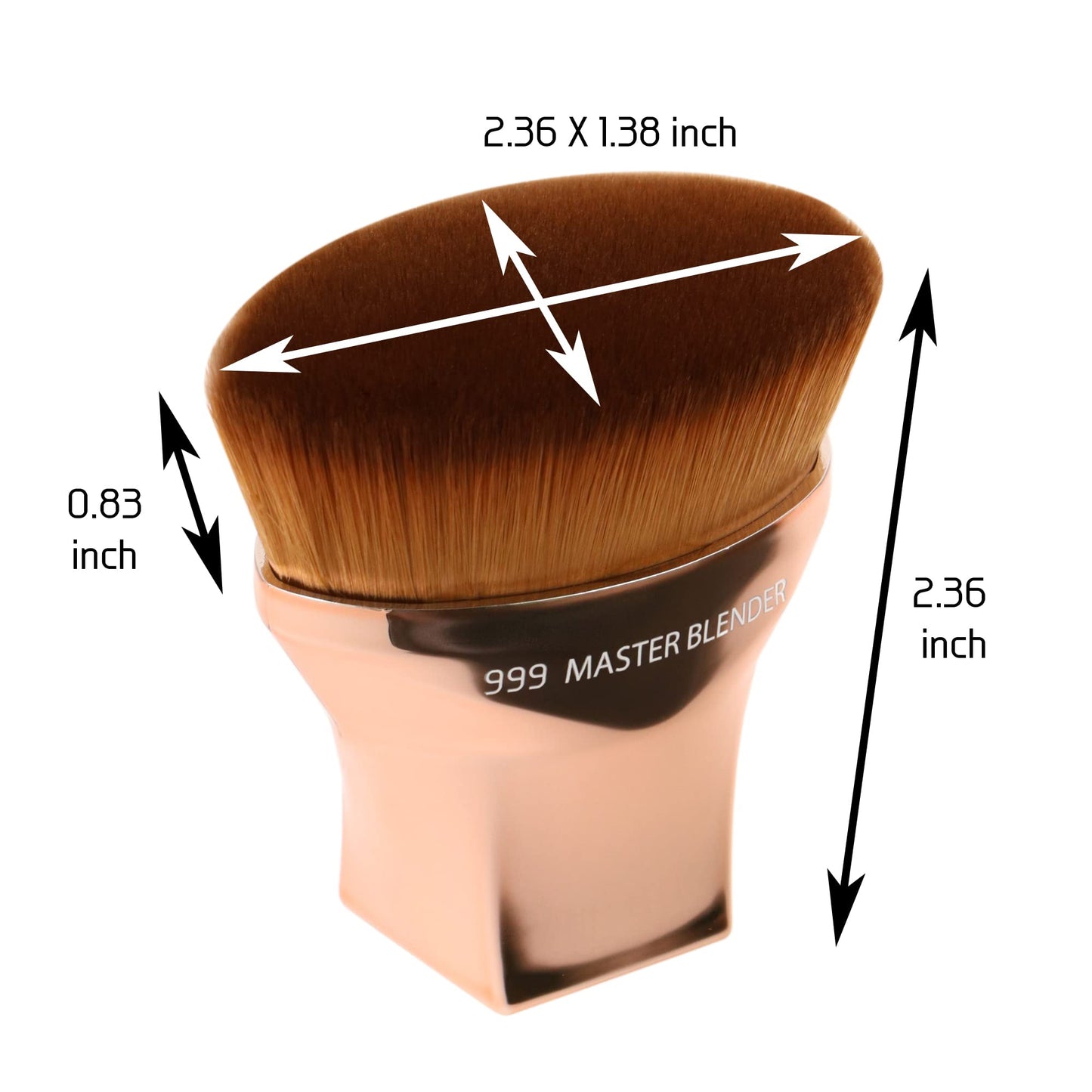 Bdellium Tools Professional Makeup Brush - Studio Series 999 Master Blender - With Soft Synthetic Fibers, For Smooth & Flawless Finish (Rose Gold Beauty & Personal Care BDELLIUM TOOLS