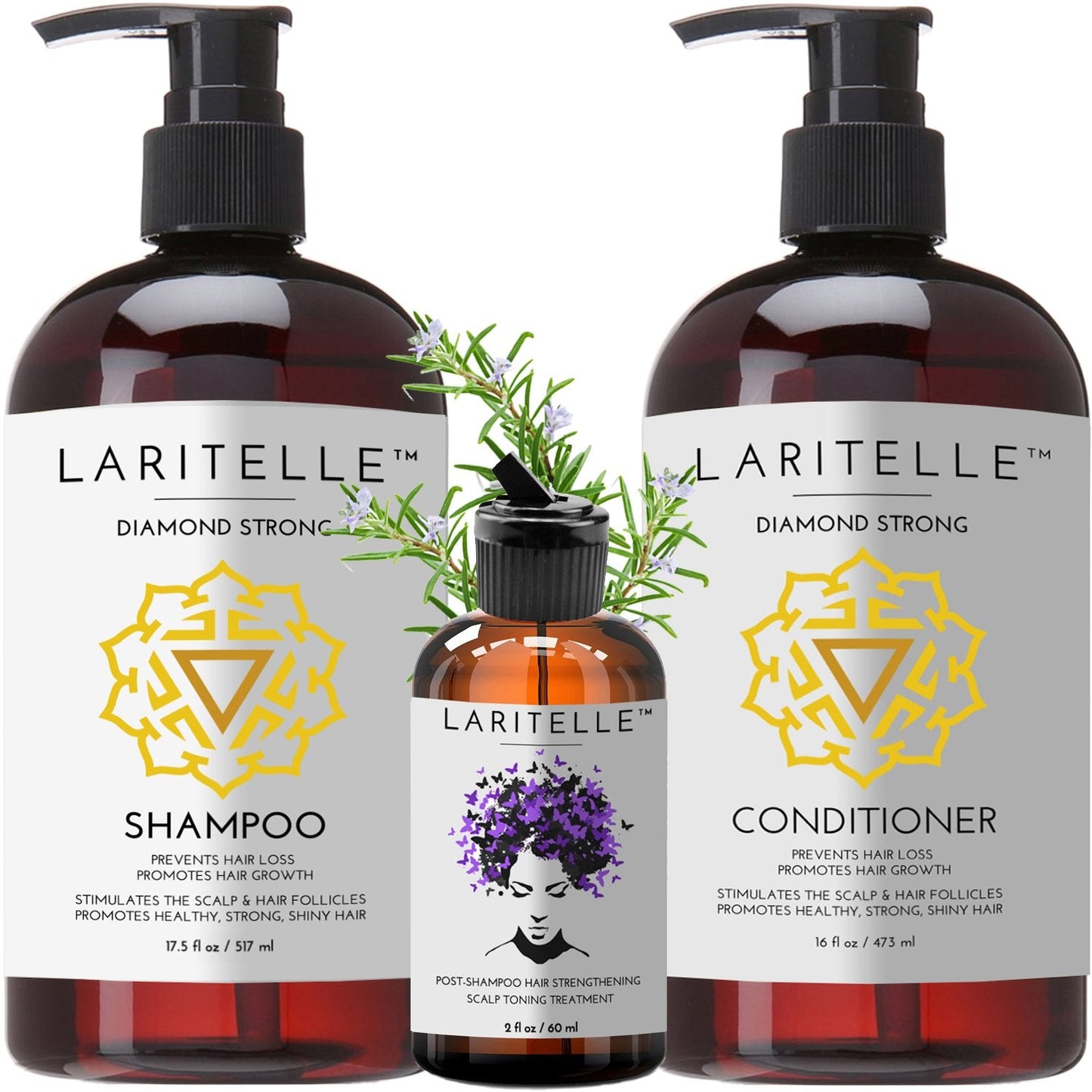 Laritelle Organic Hair Care Set Diamond Strong Beauty & Personal Care Laritelle