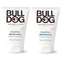 Bulldog Skincare Sensitive Moisturizer For Men (Pack of 2) With 2 Essential Oils, Green Tea, Green Algae, Konjac Mannan and Vitamin E, 3.3 fl. oz. Beauty & Personal Care Bulldog Skincare for Men
