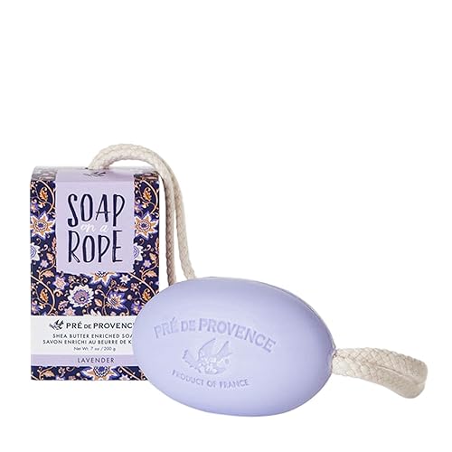 Pre de Provence Soap on a Rope Shea Butter Enriched French Bar Soap, 200g, Lavender Beauty & Personal Care Pre de Provence