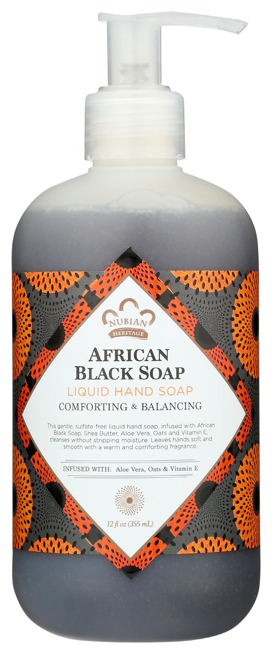 Nubian Heritage African Black Liquid Hand Soap, 12 Fz Beauty & Personal Care Nubian Heritage