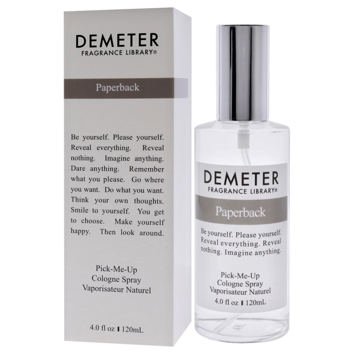 Demeter Paperback Cologne Spray for Unisex, 4 Ounce