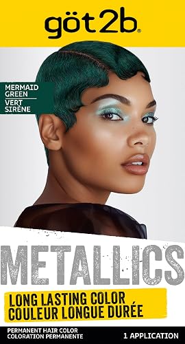 Got2b Metallics Permanent Hair Color, M77 Mermaid Green Beauty & Personal Care Got2B