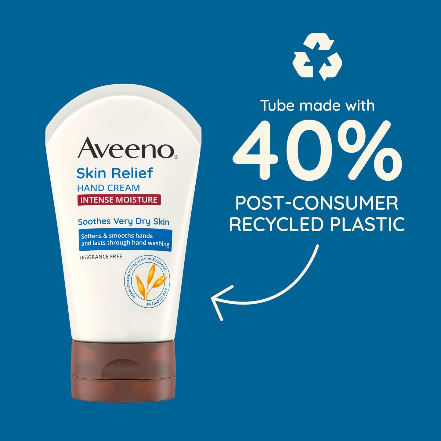 Aveeno Skin Relief Intense Moisture Hand Cream with Soothing Prebiotic Oat for Dry and Sensitive Skin Cream Softens & Smooths Hands & Lasts Through Beauty & Personal Care Aveeno